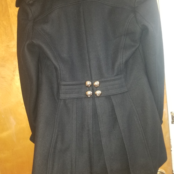 Miss Sixty Women's Black Peacoat - Picture 5 of 10
